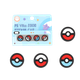 Набір з 4 накладок на стіки для PlayStation Vita Pokeball Blue/Red - зображення 1