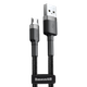Кабель Baseus Cafule Micro USB 1.5A (1m) Gray/Black - зображення 1