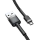 Кабель Baseus Cafule Micro USB 1.5A (2m) Gray/Black - изображение 5