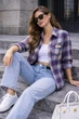 Стильна сорочка в casual-стилі мод СФН-764, Джинс, 42-46 - изображение 4