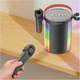 Портативная колонка Earldom ET-A32 с Bluetooth AUX USB для караоке с цветным светом White - изображение 3