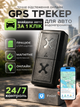 Gps трекер маячок для відстеження тварин дітей собаки автомобільний магнітний міні джіпіес супутниковий локатор 4G в машину мотоцикл автономний бездротовий гпс маяк з сім картою сигналізацією геотрекер на магніті в авто з реальним часом Hechpro АН4861 - зображення 1