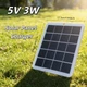 Портативна сонячна панель 5V 3W з USB-виходом для заряджання телефонів, ліхтариків і вентиляторів, для кемпінгу та подорожей - зображення 7