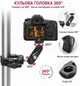Кріплення Super Clamp Ulanzi R094 з кульовою головкою 360°для камер,моніторов,Gopro і інших екшн камер з металу та різьбою 1/4"-20 і 3/8"-16 - зображення 3