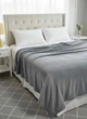 Покривало велюрове однотонне Comfort (сіре) 200х150 см - изображение 2