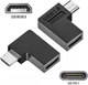 Угловой переходник Micro USB Male - Type-C Female (USB 2.0 5V/2A 480mbps 10W) Right (48982) - изображение 1