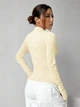 Спортивний лонгслів Shein sz2404120346714108 XS бежевий (100012229) - зображення 2