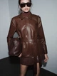 Пальто Shein sz25090838298257950 XL коричневое (100012225) - изображение 5