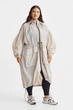 Подовжений плащ H&M 1102299001c63 XXL сірий (100011589) - зображення 1