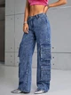 Джинсы Shein sz2306307319023179 W30 синие (100012127) - изображение 4