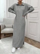 Платье-свитер Shein sz2407044421144187 one-size серое (100012306) - изображение 1