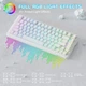 Бездротова магнітна клавіатура ATTACK SHARK X82 PRO HE White Contour (2.4G/Bluetooth/USB type-c) Rapid Trigger, 8000 Гц, RGB - зображення 8