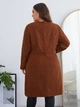 Пальто Shein sz2308077732177407 XL коричневе (100012228) - зображення 2