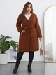 Пальто Shein sz2308077732177407 XL коричневе (100012228) - зображення 5