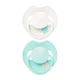 Пустушка силіконова динамічна Lovi Prime 0-6 місяців 2 шт Logoon/Mint Cream (34/451) - зображення 2