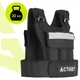 Жилет-обважнювач для тренувань Actiget 20 кг зі змінною вагою ACT0124 Black - зображення 4