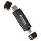 Портативний SSD Transcend 2TB USB 3.1 Gen 2 Type-A + Type-C ESD310 Чорний - зображення 9