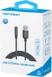 Звукова карта Vention USB - AUX jack, TRRS Ear, 0.25 м 96 кГц/24 біт 2-в-1 DSP шумозаглушення (CVEBC) - зображення 3