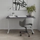 Стол письменный Space Ferrum-decor 750x1000x600 Белый металл ДСП Каштан Арвадонна 16 мм (SPACE021) - изображение 2