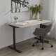 Стол письменный Space Ferrum-decor 750x1400x600 Черный металл ДСП Дуб Сонома 16 мм (SPACE127) - изображение 3