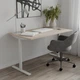 Стол письменный Space Ferrum-decor 750x1400x600 Белый металл ДСП Дуб Сан-Марино 16 мм (SPACE144) - изображение 3