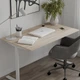 Стол письменный Space Ferrum-decor 750x1400x600 Белый металл ДСП Дуб Сан-Марино 16 мм (SPACE144) - изображение 5