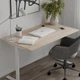 Стіл письмовий Space Ferrum-decor 750x1000x600 Білий метал ДСП Дуб Сонома 16 мм (SPACE027) - зображення 2