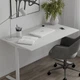Стол письменный Space Ferrum-decor 750x1400x700 Белый металл ДСП Белый 16 мм (SPACE180) - изображение 5