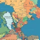 Интерьерная картина Суперконтинент Пангея, Pangaea, карта, география, геология, палеонтология, 60×60 см (id6775) - изображение 3