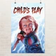 Постер Детские игры, Чаки, Chucky, Child's Play (1988), ужасы, культовое кино, A3 42×28 см (id6684) - изображение 1