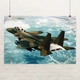 Постер Винищувач F-15B Strike Eagle, військова авіація, A3 28×42 см (id6645) - зображення 1