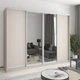 Шкаф-купе четырехдверный MebelStar Комбо AL 2ДСП/2 Зеркала 270x60x210 см Кашемир (MBS-12496) - изображение 1