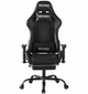 Крісло геймерське ігрове Bonro 1002G-1 чорне з підставкою для ніг (42401214) - зображення 3