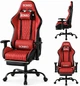 Крісло геймерське ігрове Bonro 1002G-1 червоне з підставкою для ніг (42401213) - зображення 2
