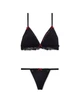 Комплект белья (лиф + трусики стринги) Victoria's Secret (26598959412) Limited-Edition PINK WinkTM Flirty Gift S черный - изображение 1