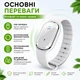 Електронний браслет від комарів USB зарядка багаторазовий силіконовий браслет-репелент для дітей та дорослих, білий (137848900) - зображення 3
