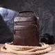 Зручна чоловіча сумка з ручкою шкіряна 21276 Vintage Коричнева - зображення 7