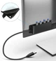 USB Хаб Rocketek 4 Порти USB 3.0 5 Гбіт/с | Концентратор з Кріпленням на Стіл | Кабель 1 м | Для ПК, Ноутбука, PS5 - зображення 3