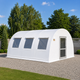 Шелтер для временного проживания 6×6×3 м 650 г/м², 36 м², каркас 57×3 мм - изображение 1