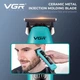 Триммер аккумуляторный VGR V-299, 4 насадки, 9000RPM, 2000 mAh, 5 уровней скорости, LED дисплей Синий - изображение 3
