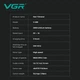 Триммер аккумуляторный VGR V-299, 4 насадки, 9000RPM, 2000 mAh, 5 уровней скорости, LED дисплей Синий - изображение 8