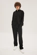 Мужской льняной комплект Black 6XL - изображение 1