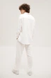 Мужской льняной комплект White 5XL - изображение 3