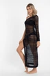Пляжна туніка з гіпюру Markandre 2035177 L Black Dress - изображение 4