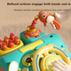 Детская развивающая игрушка Guangduola Baby Toy Montessori для детей 0-1 года, игровой столик с множеством функций, подарок на первый день рождения. - изображение 3