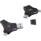 DM Daimai 64GB Трехканальный USB-накопитель для телефона, разъем Lightning Type-C, USB 3.0, Huawei, Xiaomi, Android, Apple 15, iPhone 16, компьютерный флеш-накопитель APD006 - изображение 3