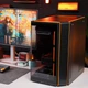 Корпус для игрового настольного компьютера Aigo Starry Black, поддержка водяного охлаждения 360 мм/материнские платы ATX/встроенная изогнутая стеклянная панель/конструкция с отсеками слева и справа/поддержка видеокарт 5090 - изображение 5