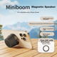Компактная портативная колонка Ximalaya Heshengyin Mini Boom с магнитной стойкой и Bluetooth, влагозащищенная для использования в ванной комнате, подарок для мальчиков, серый цвет, с бесплатной ежемесячной картой подписки. - изображение 5