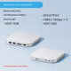 Док-станція Hagibis Macmini M4 для жорсткого диска, корпус USB4, розширення 40 Гбіт/с, міні-хост Thunderbolt 4/5, інтерфейс, настільна підставка, аксесуар - зображення 5