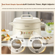 Электрическая кастрюля-пароварка Midea Electric Hot Pot Electric Cooker Steamer Hot Pot Detachable Multifunctional Electric Heating Pot 4.5L HGE3036 - изображение 7